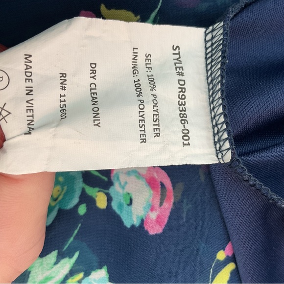 LUSH Navy Floral Dress - Picture 8 of 8